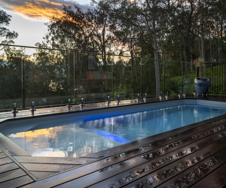 Little Pools Relax 6.3 Grey Marble plunge pool installation