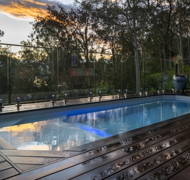 Little Pools Relax 6.3 Grey Marble plunge pool installation