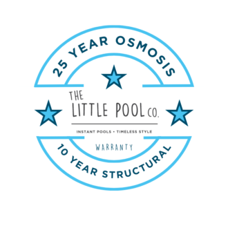 25 Year Osmosis and 10 Year Structural Warranty on Little Pools